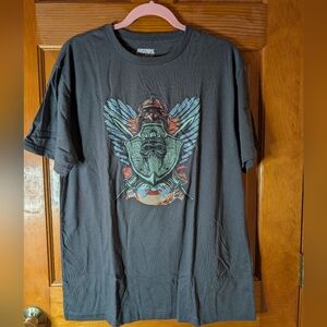 Lootwear Exclusive - Masters Of The Universe - Winged Emblem Tee - Dark Gray